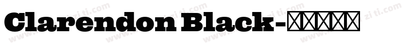 Clarendon Black字体转换